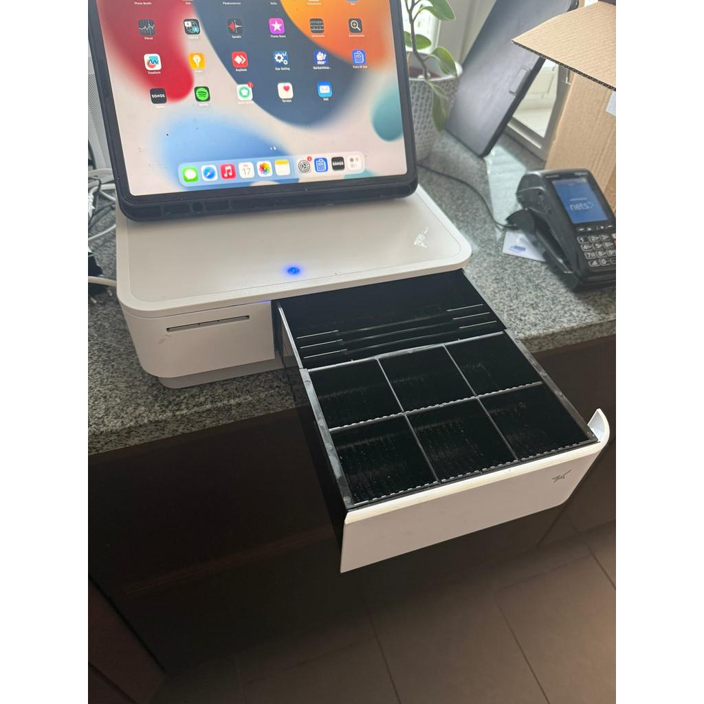 Star mPOP 58mm lämpötulostin ja kassalaatikko valkoinen, Bluetooth - - - Handle It Store - Käytetyt iPhonet edullisesti verkkokaupasta