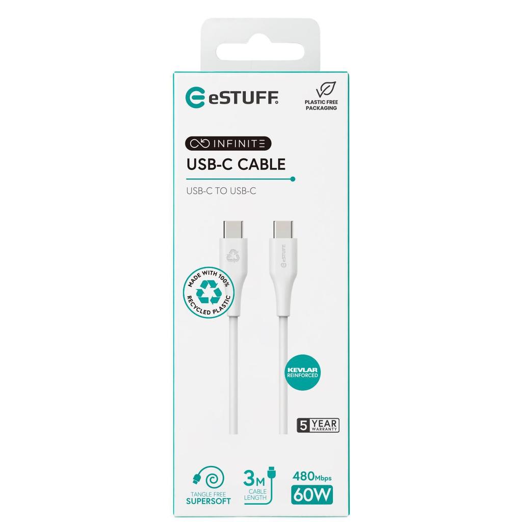 USB-C - USB-C 3,0m -Latauskaapeli - Lisätarvikkeet - - Handle It Store - Käytetyt iPhonet edullisesti verkkokaupasta