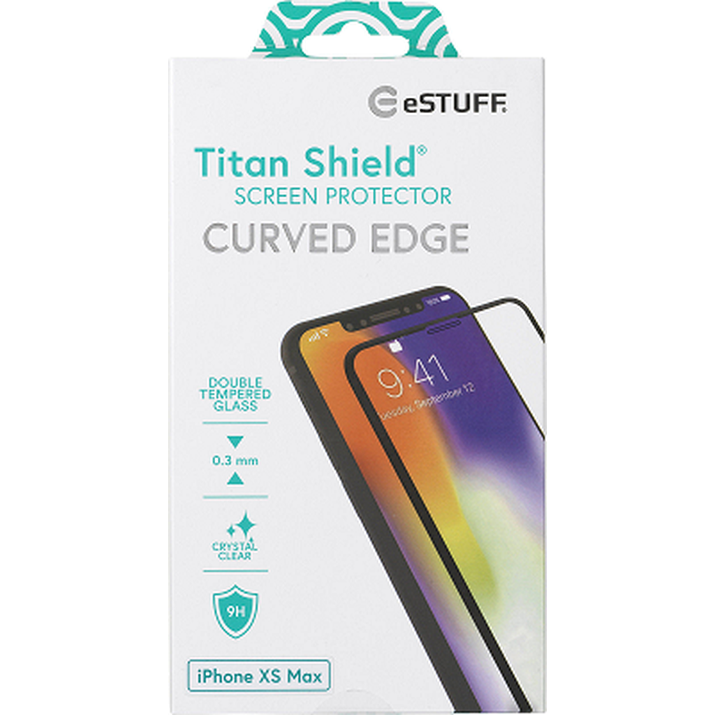 eSTUFF Apple iPhone Xs Max Curved Edge Suojalasi-Handle It Online Store
